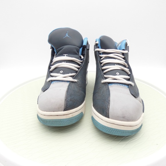 Jordan Dub Zero 311046-007 Mens 9.5 Basketball Shoes Wolf Gray Leather Sneakers - Picture 2 of 13